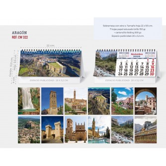 CALENDARIO SOBREMESA "PAISAJES INTERNACIONALES"