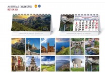 CALENDARIO SOBREMESA "PAISAJES INTERNACIONALES"