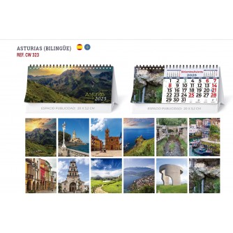 CALENDARIO SOBREMESA "PAISAJES INTERNACIONALES"