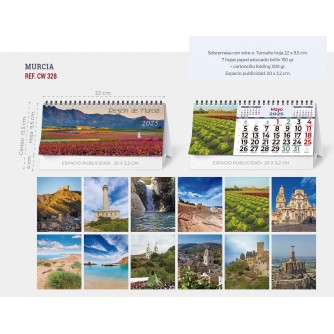 CALENDARIO SOBREMESA "PAISAJES INTERNACIONALES"