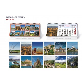 CALENDARIO SOBREMESA "PAISAJES NACIONALES"