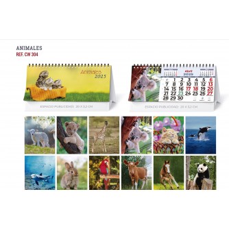 CALENDARIO SOBREMESA "ANIMALES"