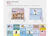 CALENDARIO SOBREMESA NEUTRO PERROS