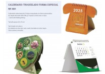 CALENDARIO SOBREMESA TROQUELADO FORMA ESPECIAL