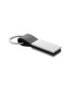 Llavero de PU con placa de metal personalizada