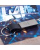 Llavero de PU con placa de metal personalizada