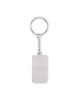 Llavero rectangular de hierro con doming