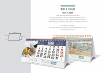 Calendario de sobremesa personalizado.