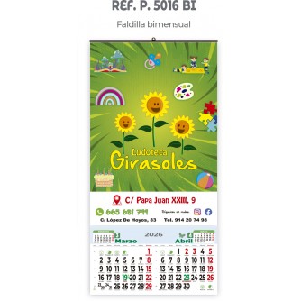 CALENDARIO DE PARED 33.5 x 48 cm.