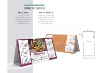 CALENDARIO SOBREMESA TRIANGULAR APAISADO