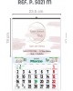CALENDARIO DE PARED CON FALDILLA DE NOTAS