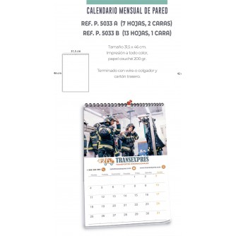 CALENDARIO DE PARED CON WIRE-O