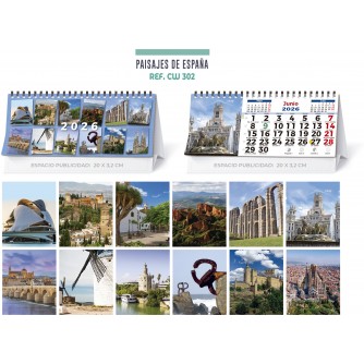 CALENDARIO SOBREMESA "PAISAJES NACIONALES"