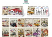 CALENDARIO SOBREMESA "COCHES"