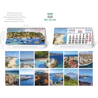 CALENDARIO SOBREMESA "CAZA"