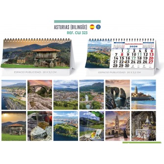 CALENDARIO SOBREMESA "ASTURIAS BILINGUE"