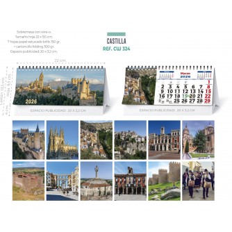 CALENDARIO SOBREMESA "CASTILLA"