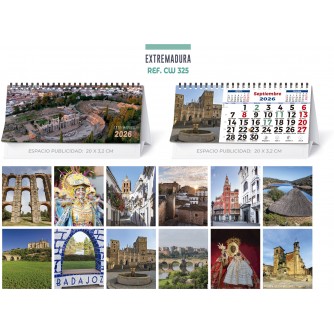 CALENDARIO SOBREMESA "EXTREMADURA"