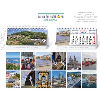 CALENDARIO SOBREMESA "PAISAJES INTERNACIONALES"