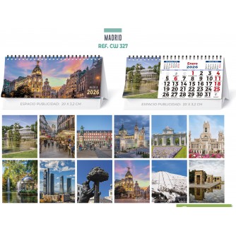 CALENDARIO SOBREMESA "MADRID"
