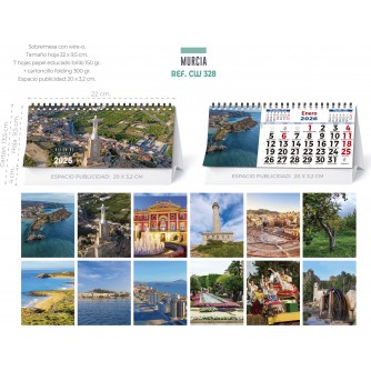 CALENDARIO SOBREMESA "MURCIA"