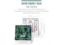 CALENDARIO SOBREMESA NEUTRO PEQUEÑO