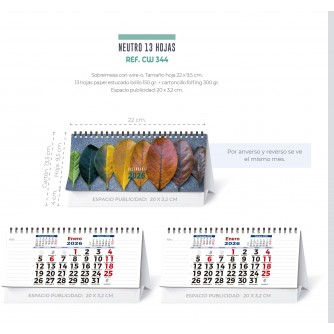 CALENDARIO SOBREMESA "PAISAJES INTERNACIONALES"