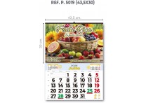 CALENDARIO MENSUAL DE PARED 33.5 x 30 cm