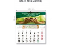 CALENDARIO MENSUAL DE PARED 43.5 x19 cm