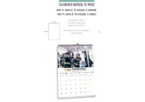 CALENDARIO DE PARED CON WIRE-O