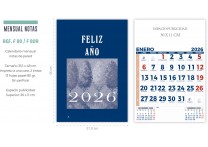 CALENDARIO MENSUAL NOTAS DE PARED