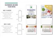 CALENDARIO CON IMAN PARA NEVERA + BLOCK DE NOTAS