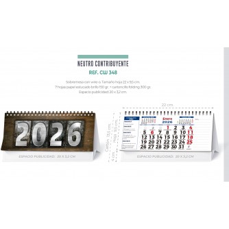 CALENDARIO SOBREMESA "PAISAJES INTERNACIONALES"