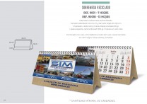 Calendario de sobremesa reciclado personalizado