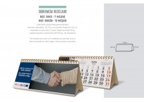 Calendario de sobremesa reciclado personalizado