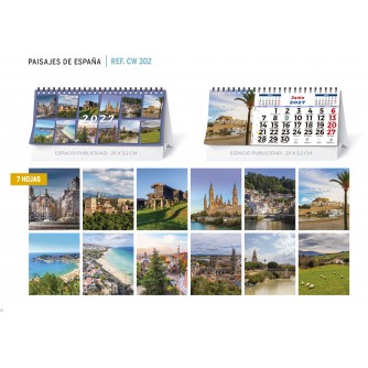 CALENDARIO SOBREMESA "PAISAJES NACIONALES"