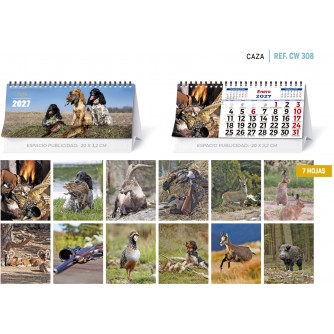 CALENDARIO SOBREMESA "FLORES"