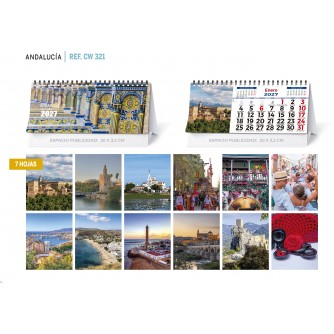 CALENDARIO SOBREMESA "PAISAJES INTERNACIONALES"