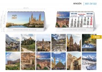 CALENDARIO SOBREMESA "ARAGON"