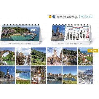 CALENDARIO SOBREMESA "ASTURIAS BILINGUE"