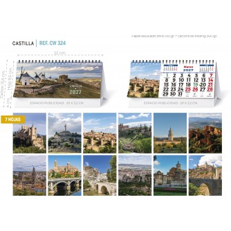 CALENDARIO SOBREMESA "CASTILLA"