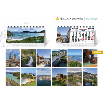 CALENDARIO SOBREMESA "PAISAJES INTERNACIONALES"