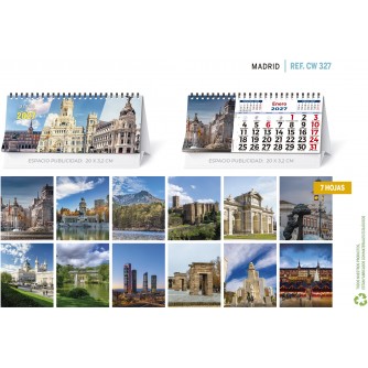 CALENDARIO SOBREMESA "MADRID"