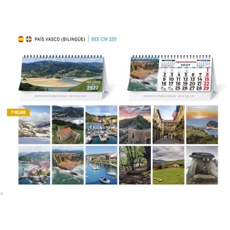 CALENDARIO SOBREMESA "PAIS VASCO BILINGUE"
