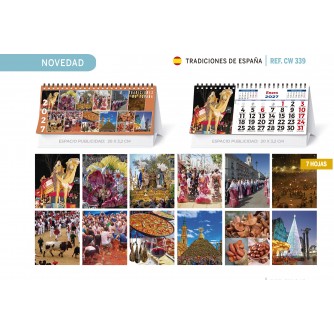 CALENDARIO SOBREMESA "PAISAJES INTERNACIONALES"