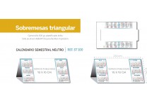SOBREMESA TRIANGULAR SEMESTRAL PAISAJES