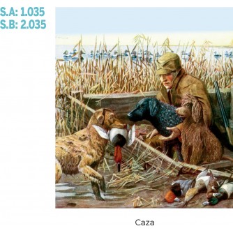 CALENDARIO PARED CAZA