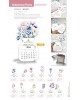 CALENDARIO SOBREMESA DE FLORES