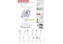 CALENDARIO SOBREMESA DE FLORES