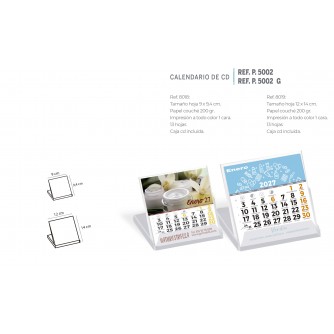 CALENDARIOS PARA CD